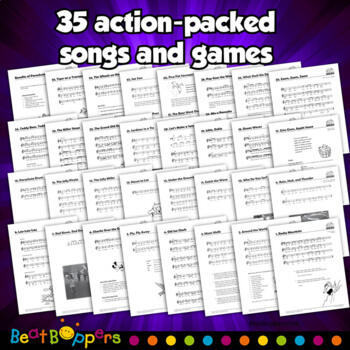 Parachute games for kids with songs and music book bundle. Singing games with parachute activities. Book two